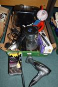 Assorted Electricals, Kettles, etc.