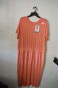 *Mondetta Apricot Short Sleeve Jersey Dress with Elasticated Waist Size: XL