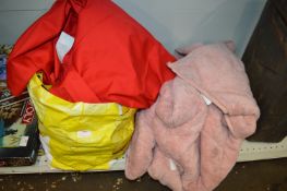 Red Tablecloths and a Weight Blanket