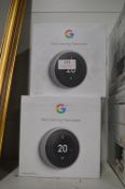 *Two Google Nest Learning Thermostats