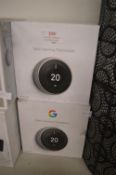 *Two Google Nest Learning Thermostats