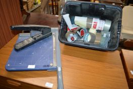 Tape Guns, Heavy Duty Stapler, and Paper Cutter