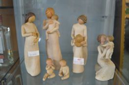 Six Willow Tree Figures of Mothers and Babies