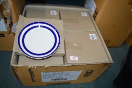 *Thirty-Two Blue & White Striped Side Plates