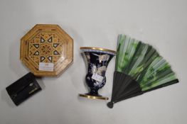 Box, Vase, and a Fan