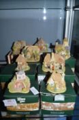 Eight Small Lilliput Lane Cottages