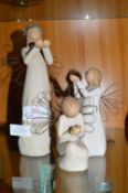 Three Willow Tree Figures “Angels of Christmas Spirit”