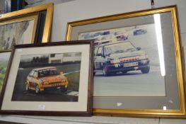 Two Framed Motor Rally Photographs