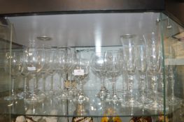 Wine Glasses and Champagne Flutes etc.