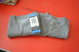 *2x Rough Dress Supima Men’s Grey T-Shirts Size: L