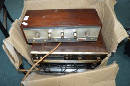 Five Vintage Audio Items Including 8 Track Players etc.