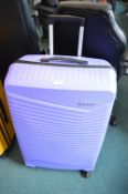 *American Tourister Purple 4 Wheel Spinner Suitcase