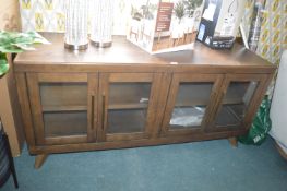 *Four Door Sideboard with Glass Front
