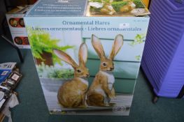 *Two Ornamental Hares (AF)