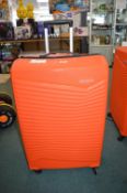 *American Tourister Orange 4 Wheel Spinner Suitcase
