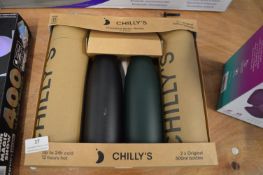 *Chilly’s Insulated Water Bottles 2pk