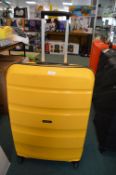 *American Tourister Yellow 4 Wheel Spinner Suitcase