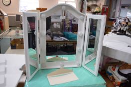 Light Up LED Triple Mirror