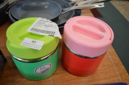 *Two Thermo Flask Food Containers