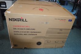 *Nexgrill Three Burner Gas Barbecue