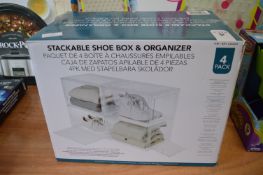 *Stackable Shoe Organiser 4pk