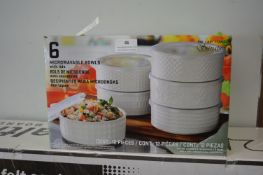 *6pc Microwavable Bowl Set with Lids