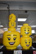 *Lego Head Storage Boxes
