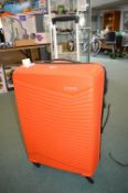 *American Tourister Orange 4 Wheel Spinner Suitcase