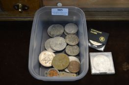 Assorted UK Coinage Including Crowns and Half Crowns etc.