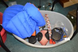 Pet Bed, Dog Coat, and Leads etc.