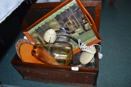 Box of Household Goods, Glassware, etc.