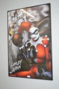 DC Comic Harley Quinn Framed Poster
