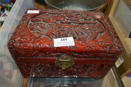Eastern Style Carved Wood Box
