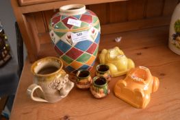 Decorative Pottery Including Eggcups, etc.