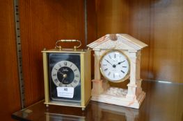 Aynsley Carriage Clock and One Other