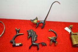 Four Retro Metal Ornaments