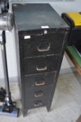 Metal Five Drawer Filing Cabinet