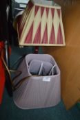 Two Table Lamps and Two Lampshades