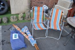 Vintage Folding Chairs, Two Wind Brakes, and a Sho