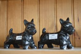 Pair of Pottery Scotty Dogs