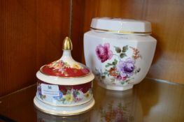 Two Decorative Lidded Pots