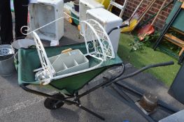 Folding Wheel Barrow and Contents