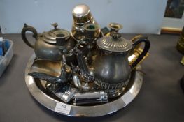 Tray Lot of Metalware