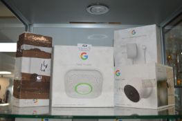 *Google Nest Camera, Carbon Monoxide Alarm, etc.