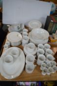 White Gilded Hotel Ware 50+pcs