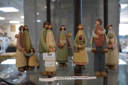 Six Shaker Figurines