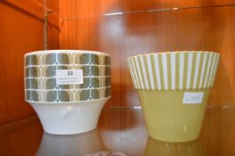 Two Hornsea Pottery Planters
