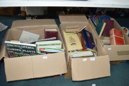 Three Boxes of Books on Gardening, etc.