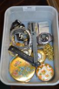 Costume Jewellery, Wristwatches, and Compacts