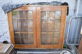 Glazed Oak Bookcase